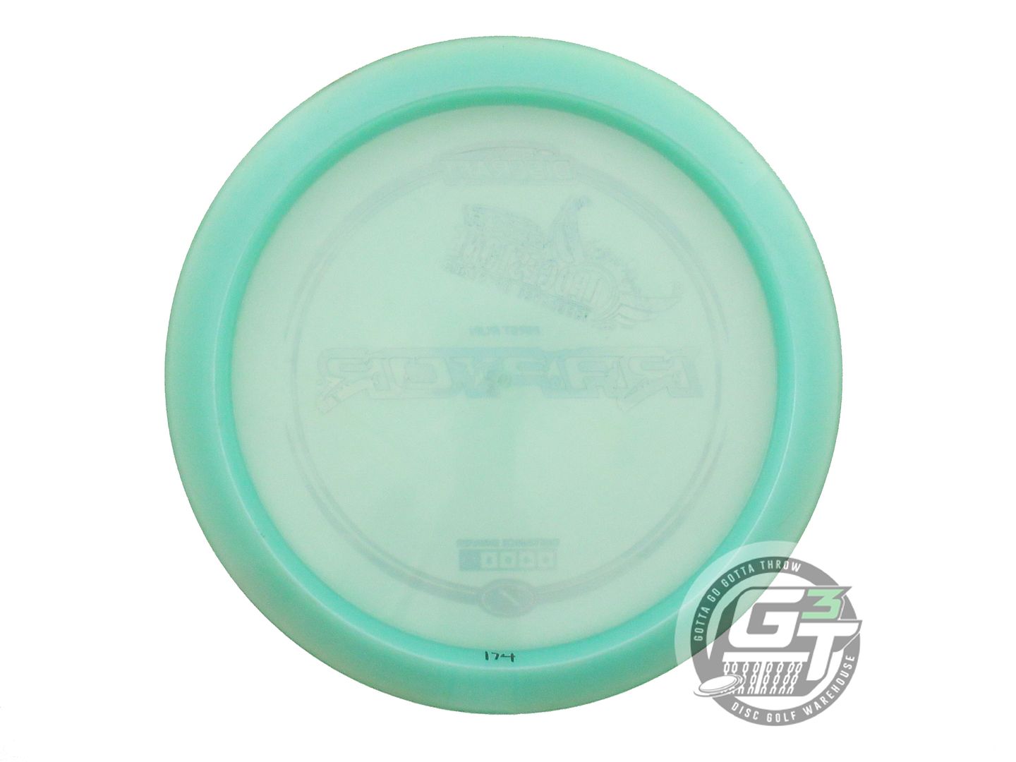 USED Discraft FIRST RUN Z Raptor 174g Seafoam Stripe Foil Distance Driver Disc