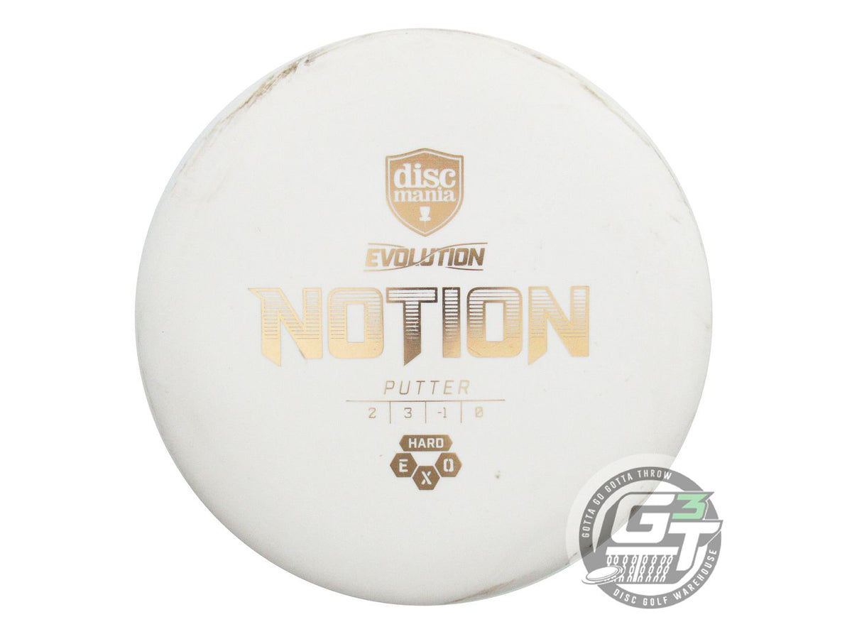 USED DiscMania EXO Hard Notion 173g White Gold Foil Putter Golf Disc