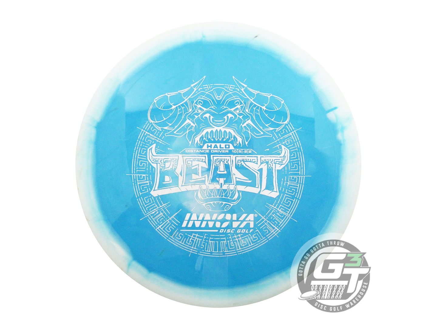USED Innova Halo Star Beast 174g White-Teal Distance Driver Golf Disc