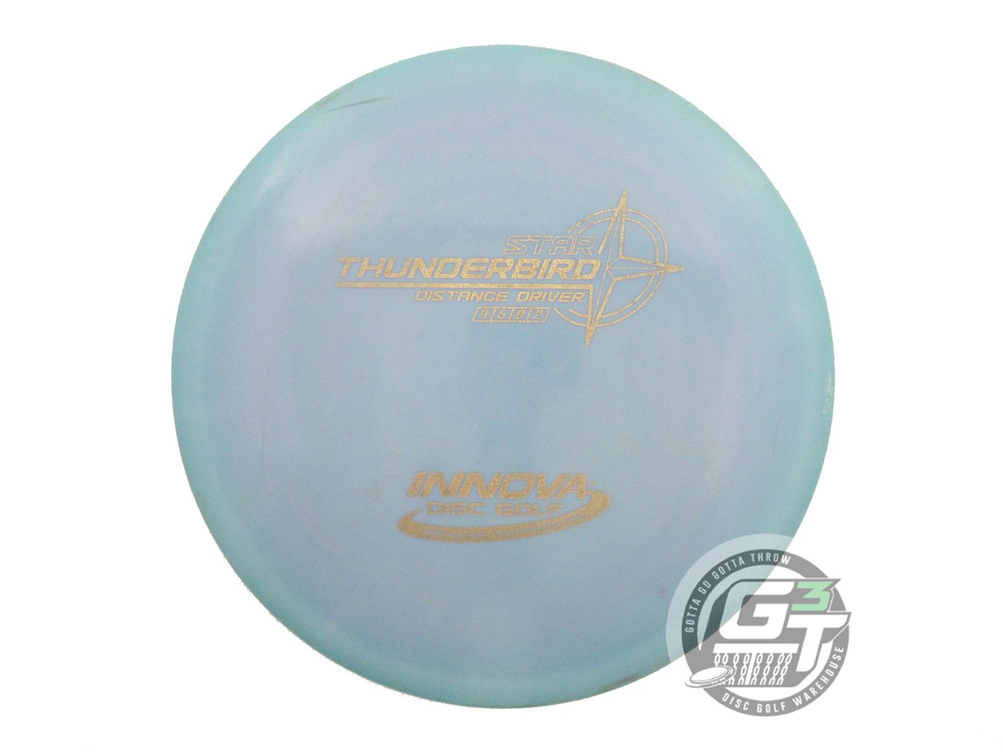 USED Innova Star Thunderbird 174g Teal-Lilac Gold Glitter Foil Driver Golf Disc