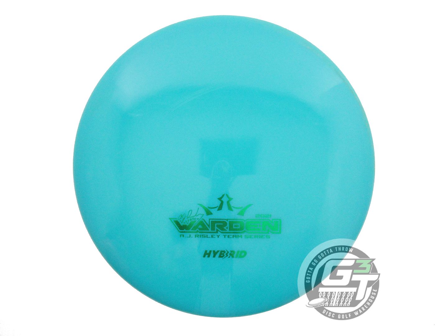 USED Dynamic Discs [RISLEY] Glow Hybrid Warden 176g Teal Green Foil Putter Disc