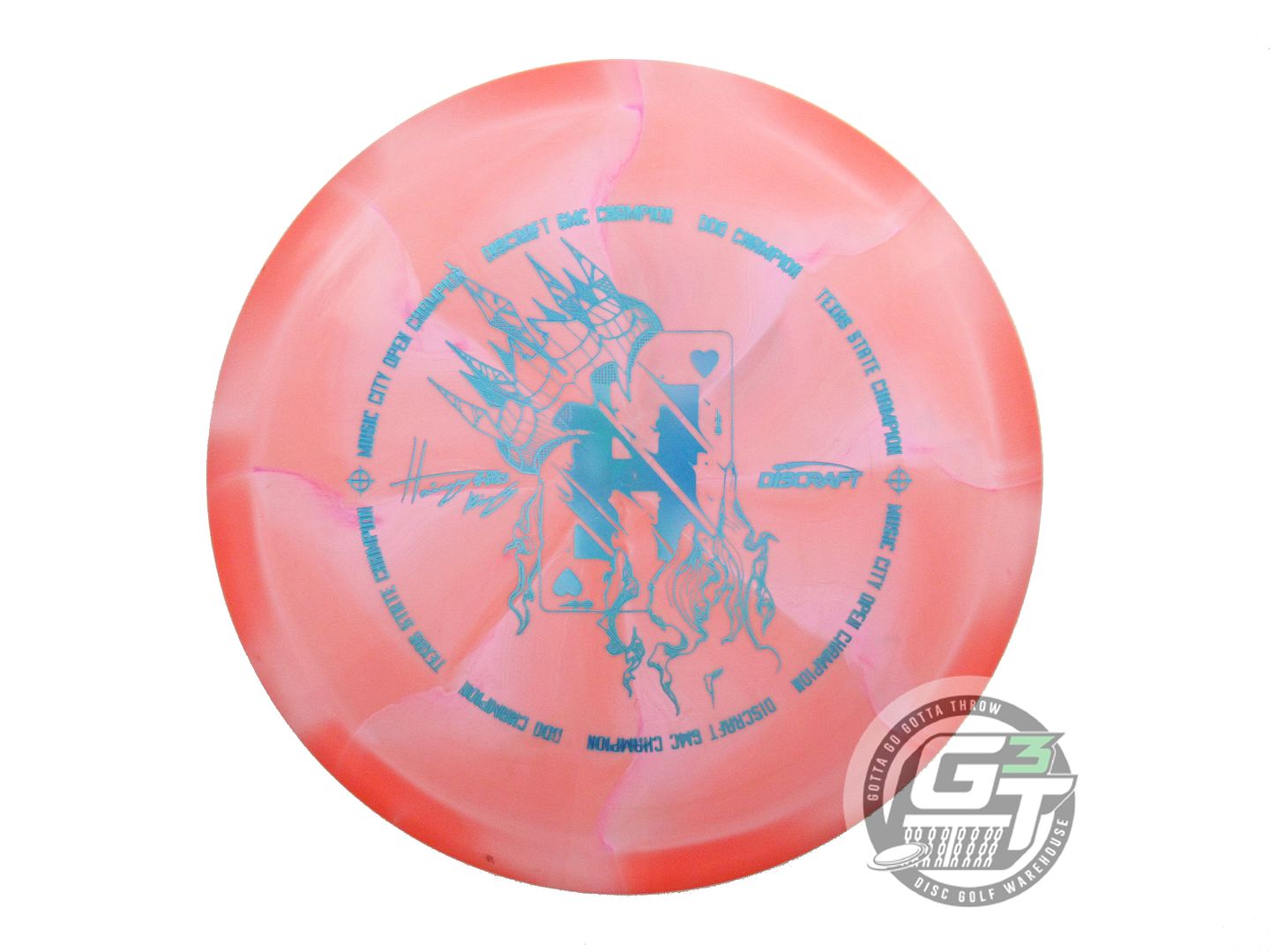 USED Discraft [KING] ESP Vulture 177g Orange-Lilac Distance Driver Golf Disc