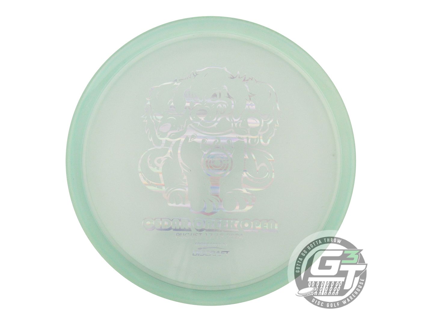 NOS Discraft Z Zone OS 176g Clear Silver Holo Foil Putter Golf Disc