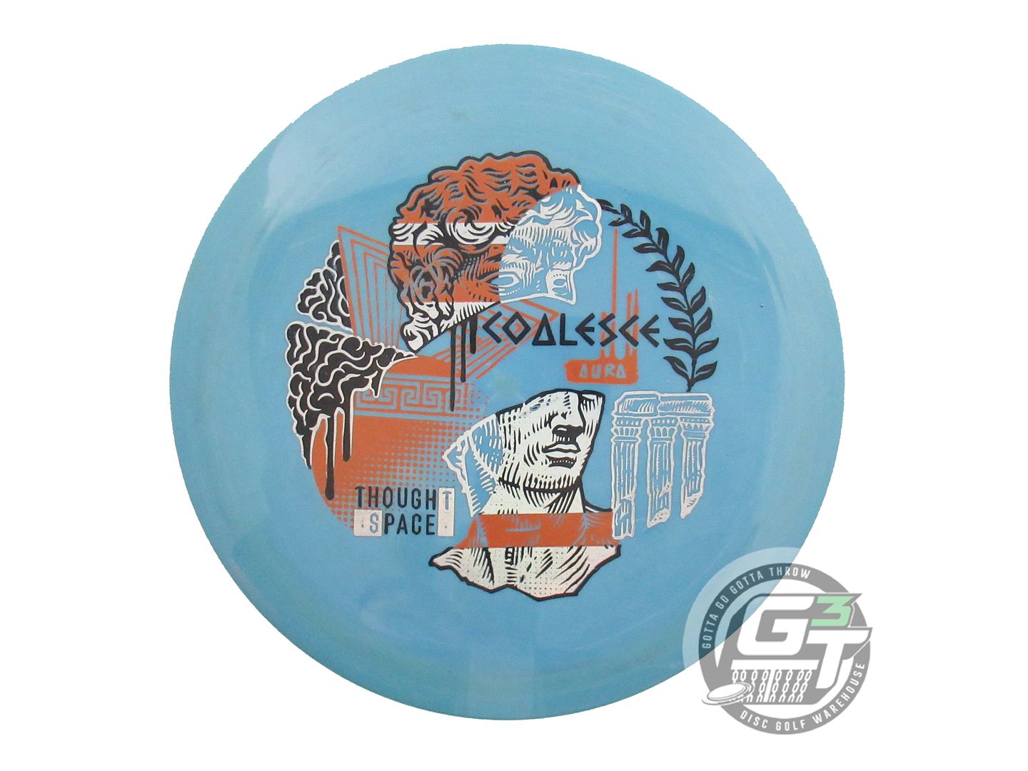 USED Thought Space Aura Coalesce 168g Sky Blue Driver Golf Disc