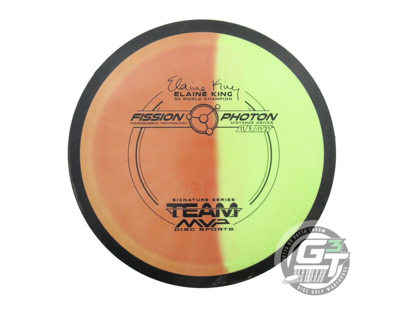 USED MVP Disc Sports [KING] Fission Photon 153g Yellow HOME DYED Driver Disc