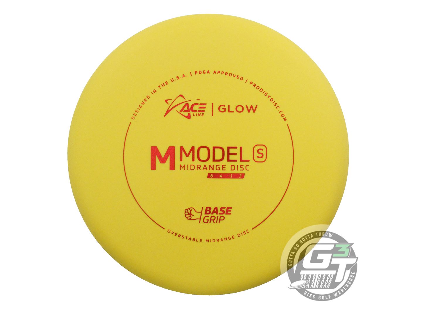 Prodigy Ace Line Glow Base Grip M Model S Golf Disc (Individually Listed)