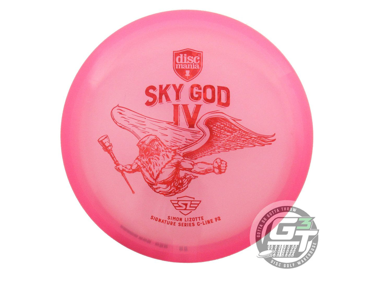 USED DiscMania SKY GOD 4 C-Line P2 174g Pink Red Shatter Foil Putter Golf Disc