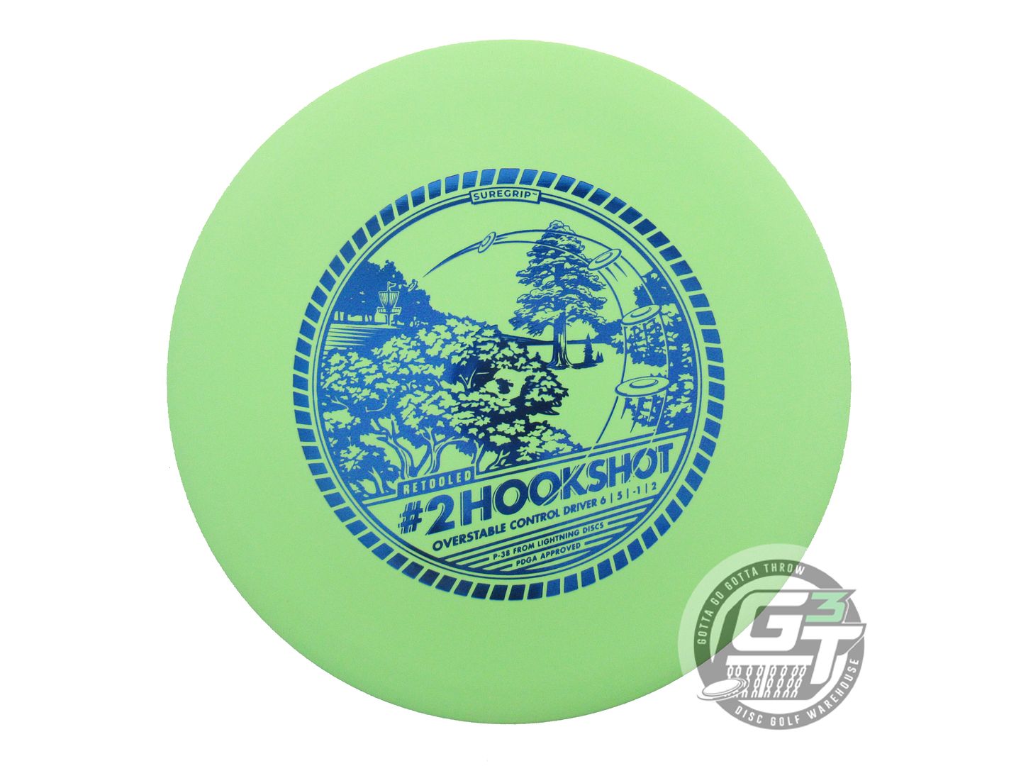 Lightning Sure Grip #2 Hookshot Fairway Driver Golf Disc (Individually Listed)
