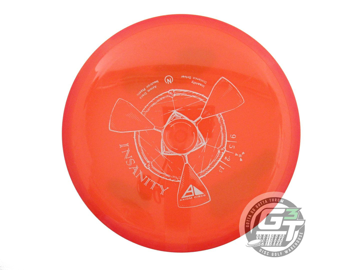 USED Axiom Discs Neutron Insanity 156g Orange Red Rim Driver Golf Disc