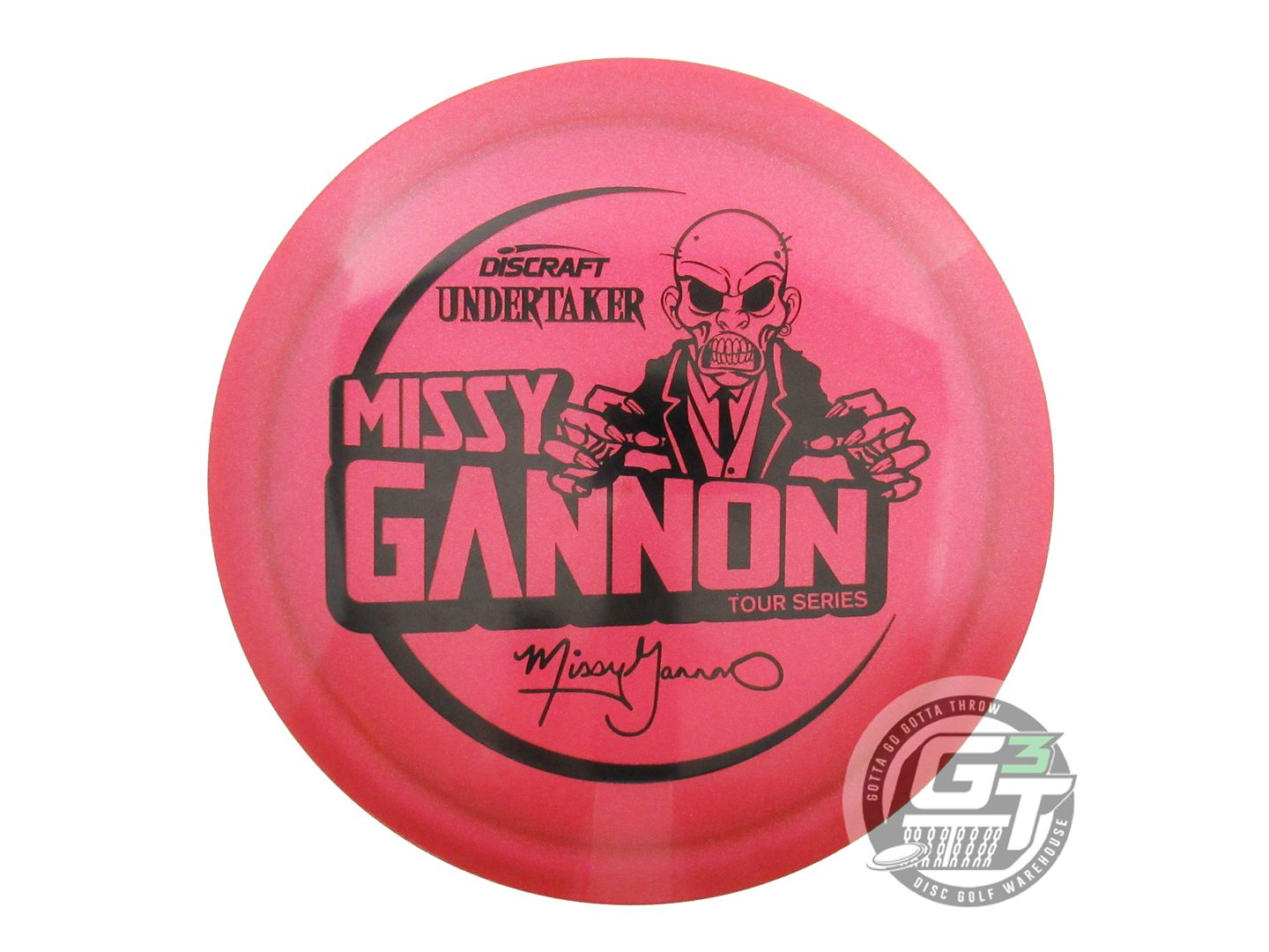 USED Discraft [GANNON] Metallic Z Undertaker 176g Red Black Stamp Driver Disc