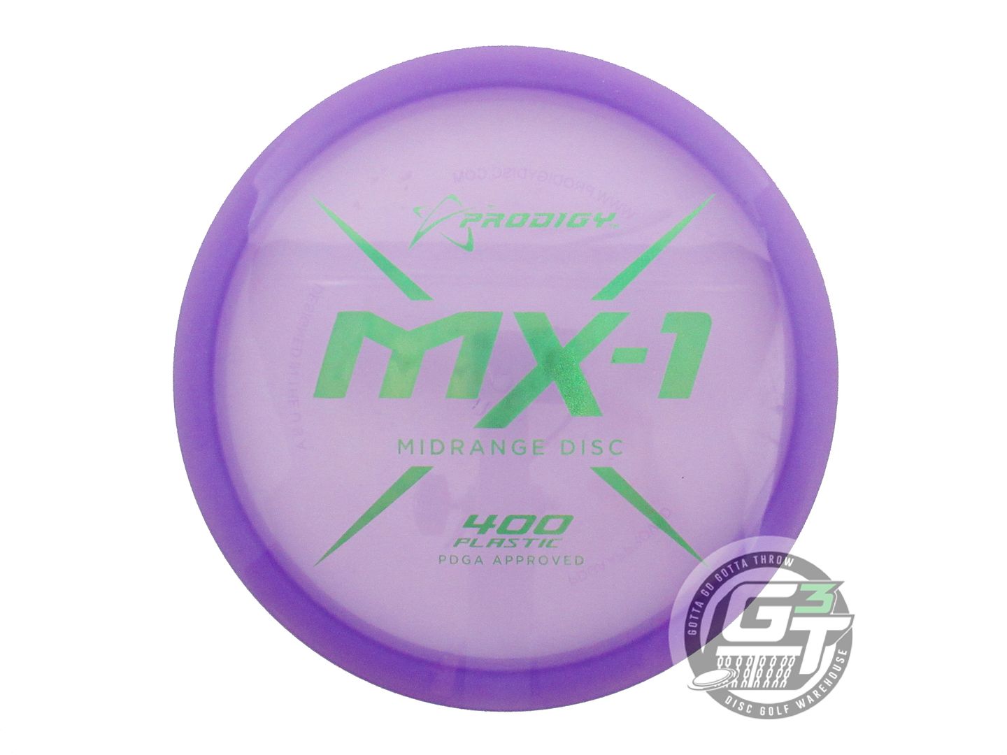 USED Prodigy Discs 400 MX1 176g Purple Green Glitter Foil Midrange Golf Disc