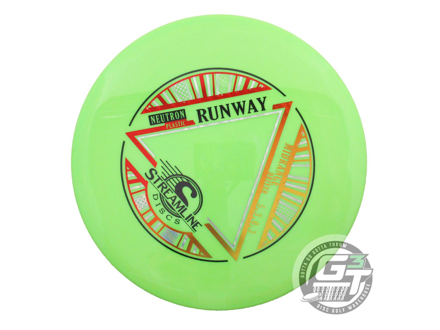 USED Streamline Discs Neutron Runway 174g Lime Distance Driver Golf Disc