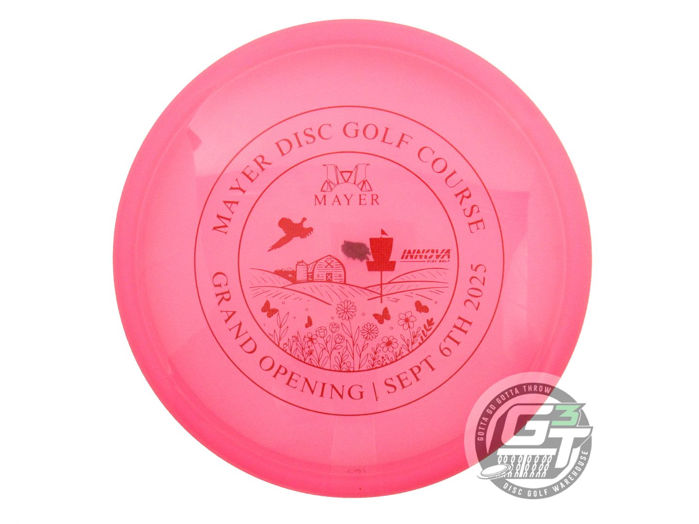 USED Innova Champion Wombat3 167g Pink Red Matrix Foil Midrange Golf Disc