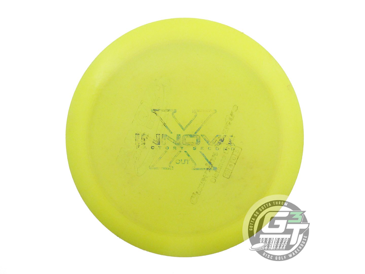USED Innova X-OUT Champion Starfire 172g Yellow Distance Driver Golf Disc