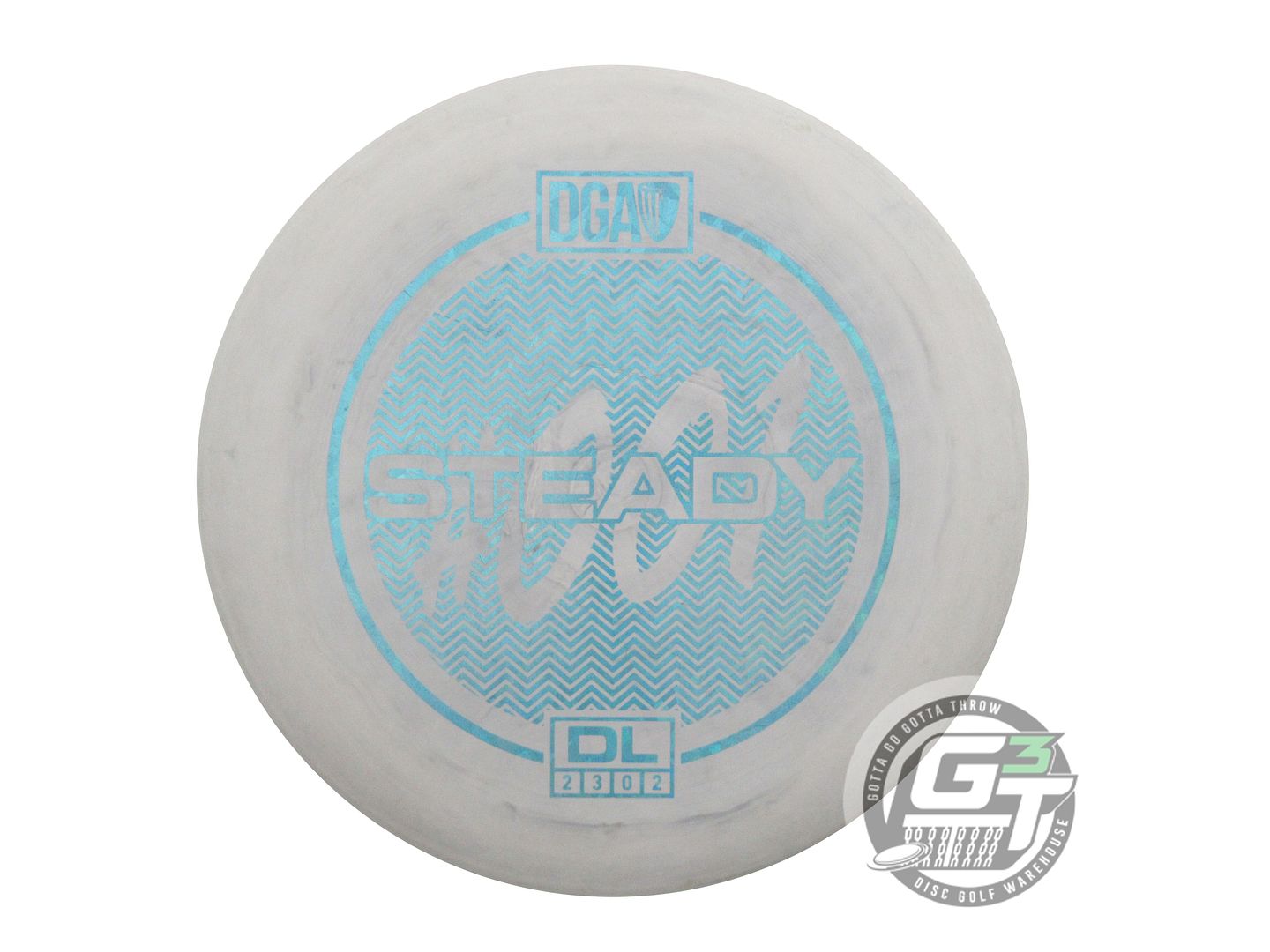 USED DGA D-Line Steady 174g Gray Teal Shatter Foil A Putter Golf Disc