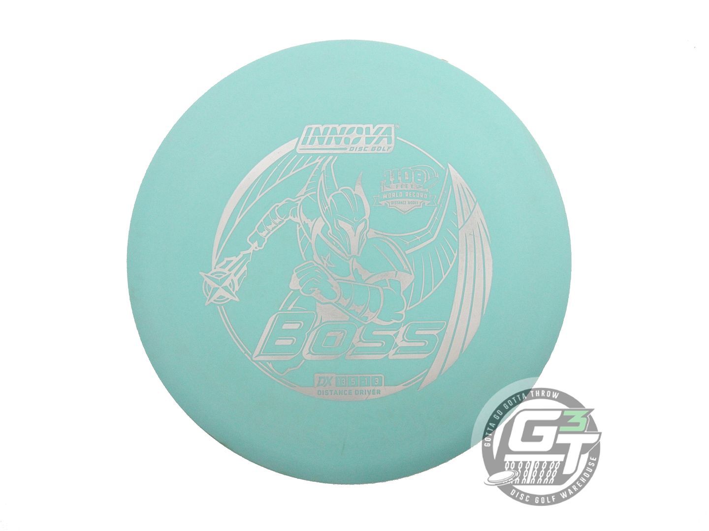USED Innova DX Boss 175g Seafoam Silver Foil Distance Driver Golf Disc