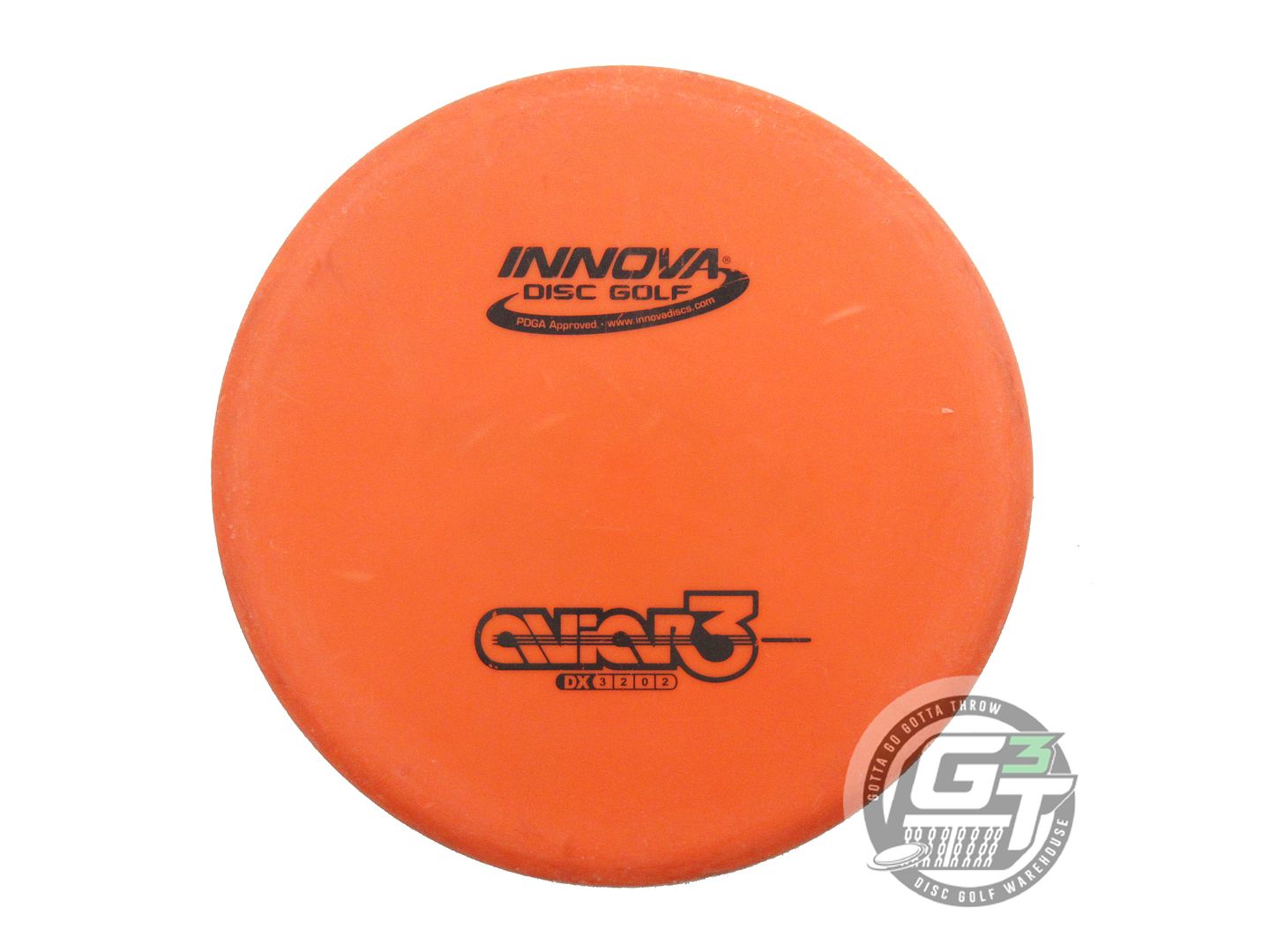 USED Innova DX Aviar3 174g Orange Black Stamp Putter Golf Disc