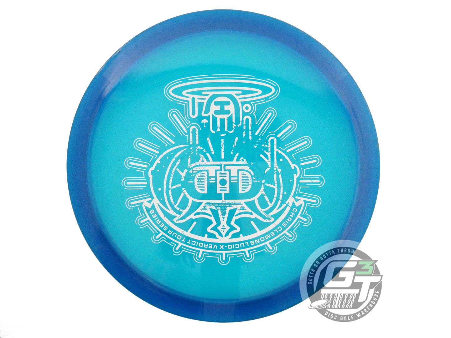 USED Dynamic Discs [CLEMONS] Lucid-X Verdict 174g Blue White Stamp Midrange Disc