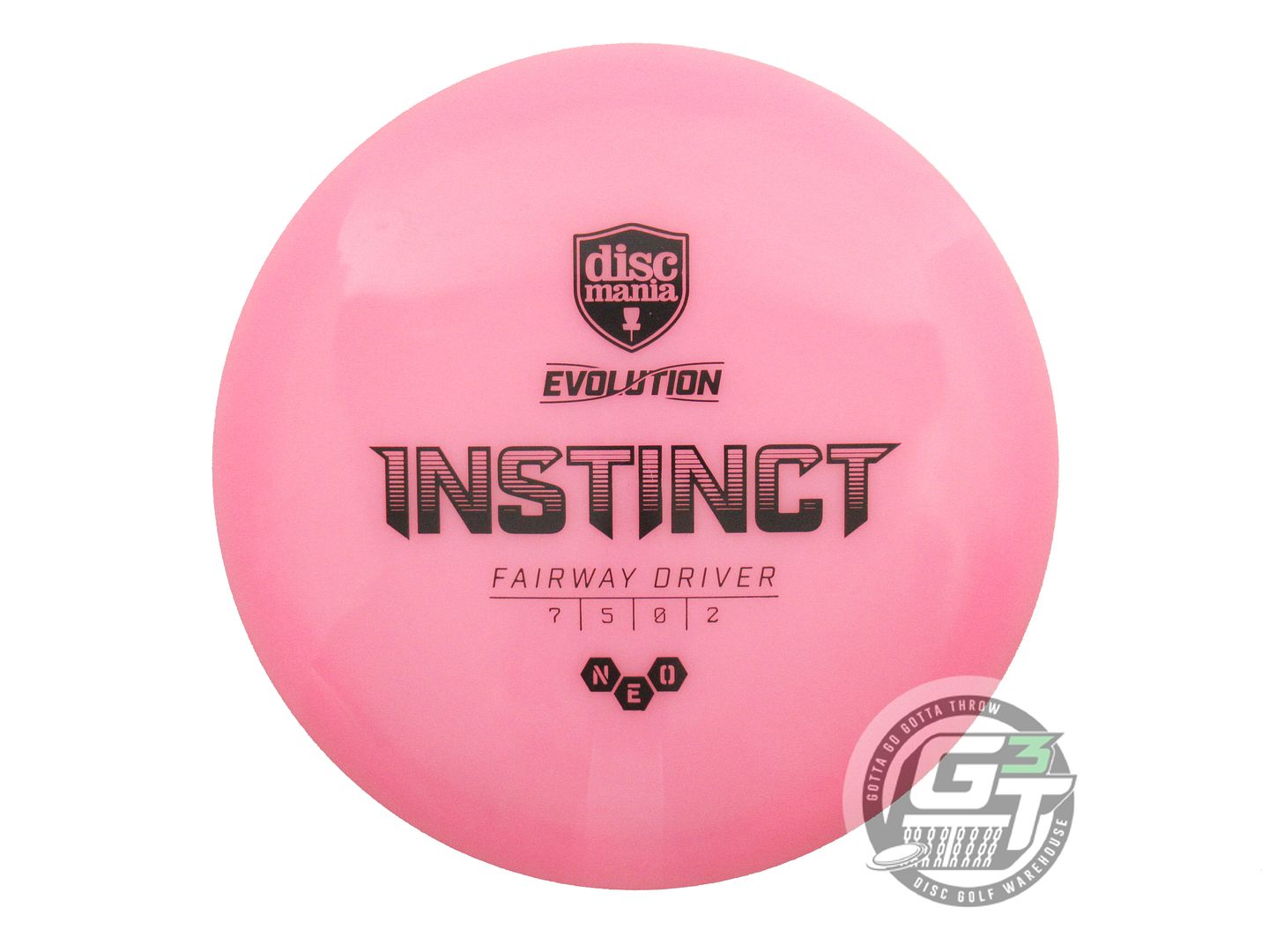USED DiscMania Neo Instinct 176g Pink Black Stamp Fairway Driver Golf Disc