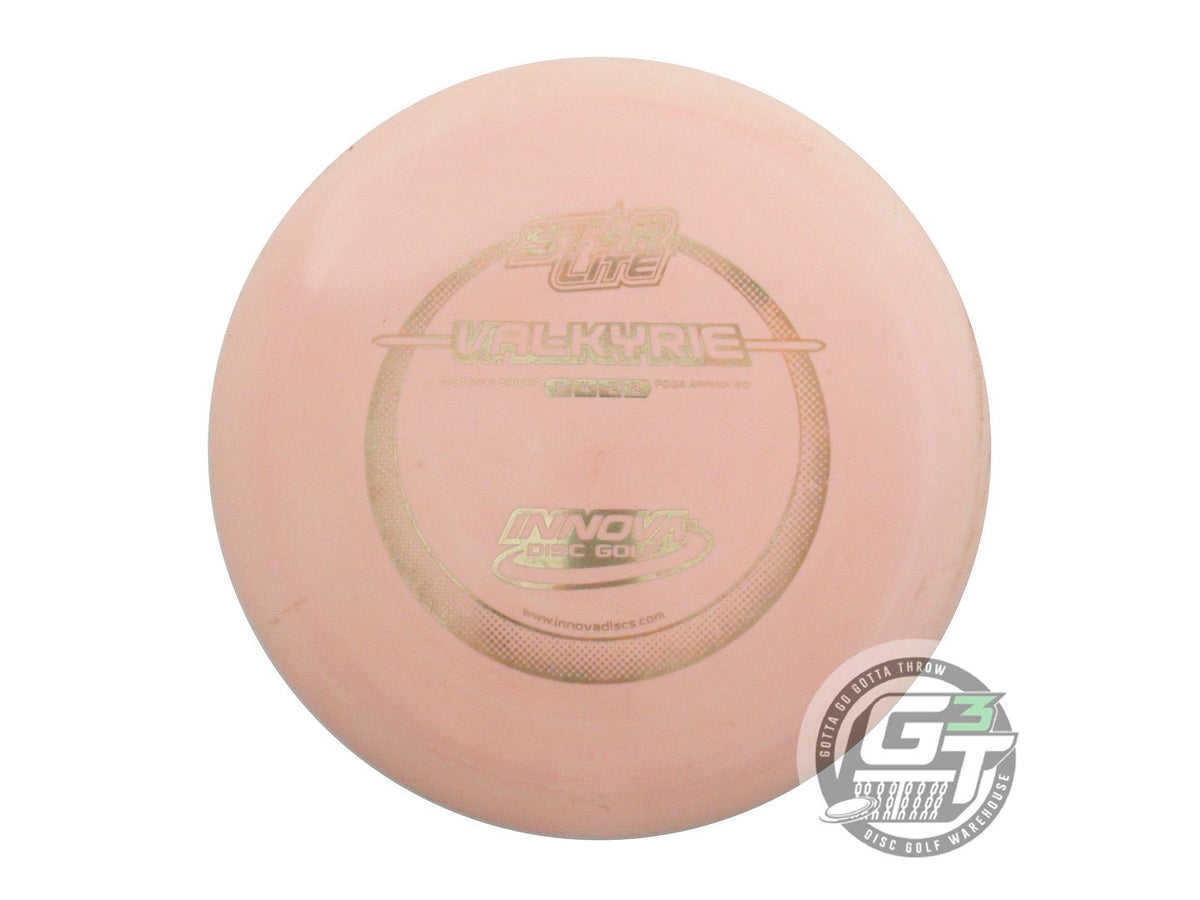USED Innova StarLite Valkyrie 151g Lt. Pink Gold Foil Distance Driver Golf Disc