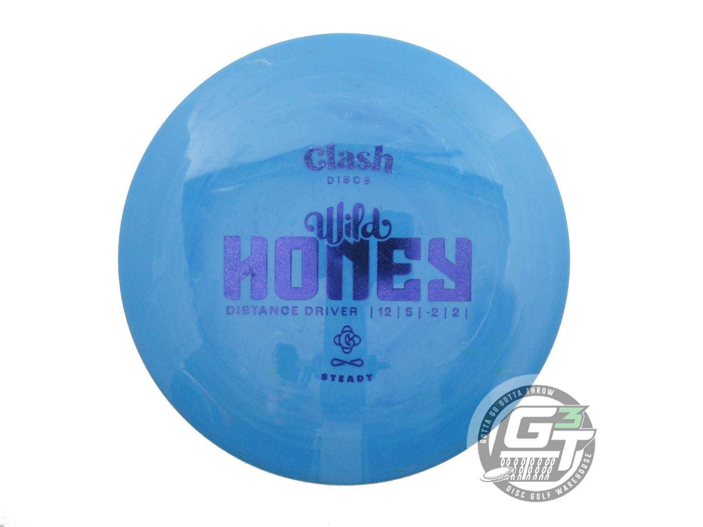 USED Clash Discs Steady Wild Honey 172g Blue Blue Foil Distance Driver Golf Disc