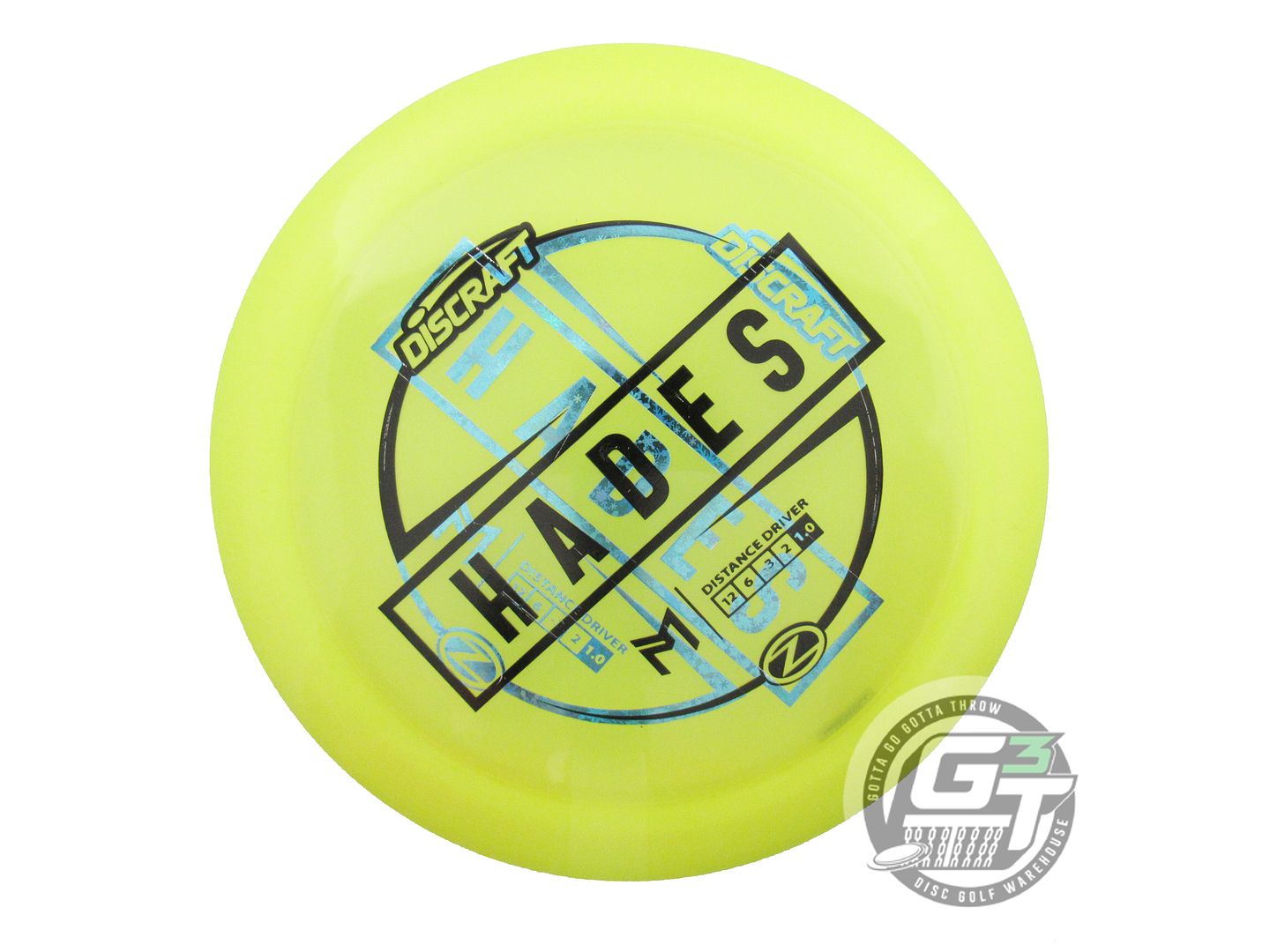 NOS Discraft X-OUT [McBETH] Z Hades 171g Yellow Driver Golf Disc