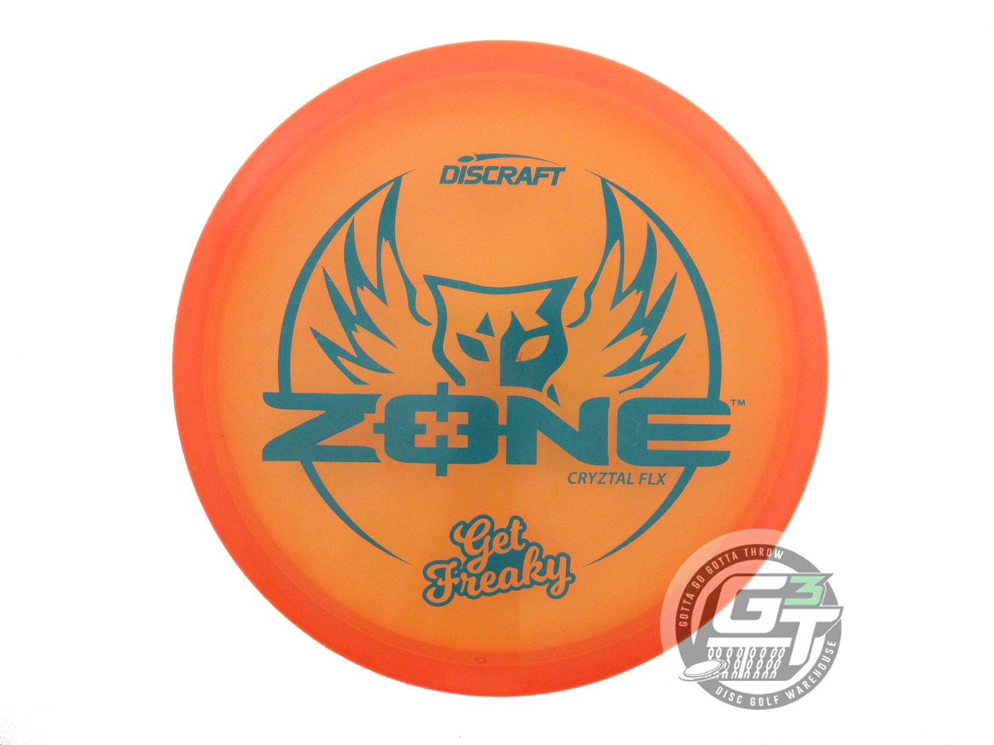 USED Discraft [SMITH] CryZtal Z FLX Zone 176g Orange Green Stamp Putter Disc