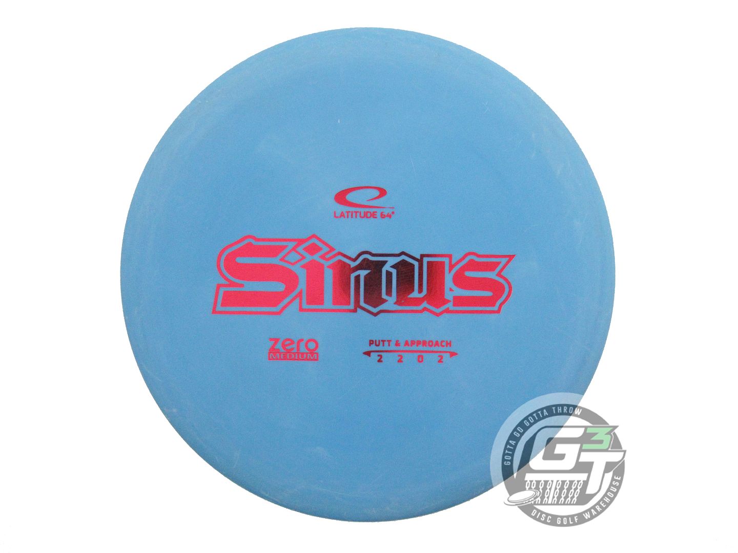 USED Latitude 64 Zero Medium Sinus 174g Blue Red Foil Putter Golf Disc