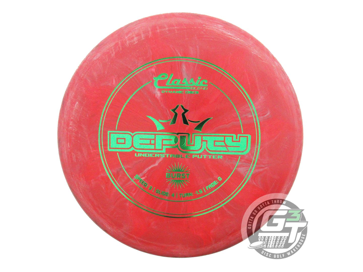 Dynamic Discs Classic Blend Burst Deputy Putter Golf Disc (Individually Listed)