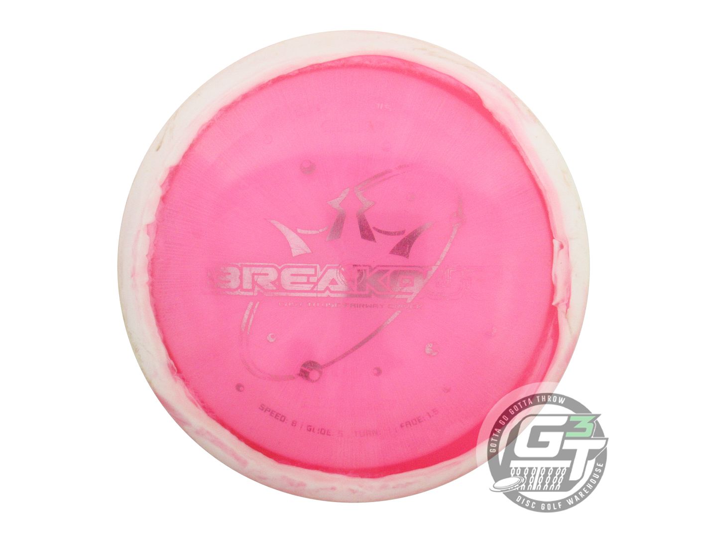 USED Dynamic Discs Lucid Ice Orbit Breakout 159g Pink Fairway Driver Golf Disc