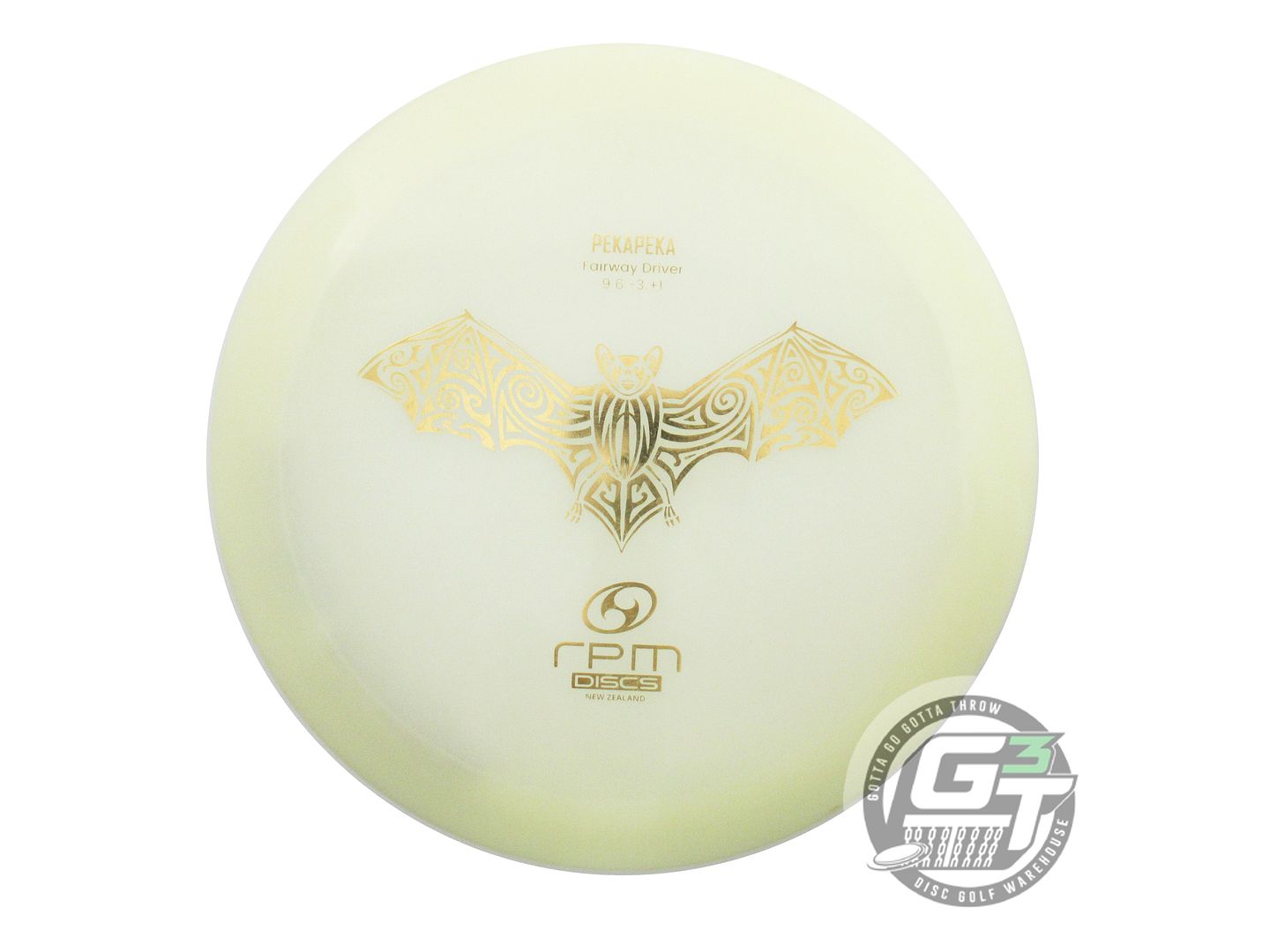 USED RPM Discs Glow Atomic Pekapeka 176g Gold Foil Distance Driver Golf Disc