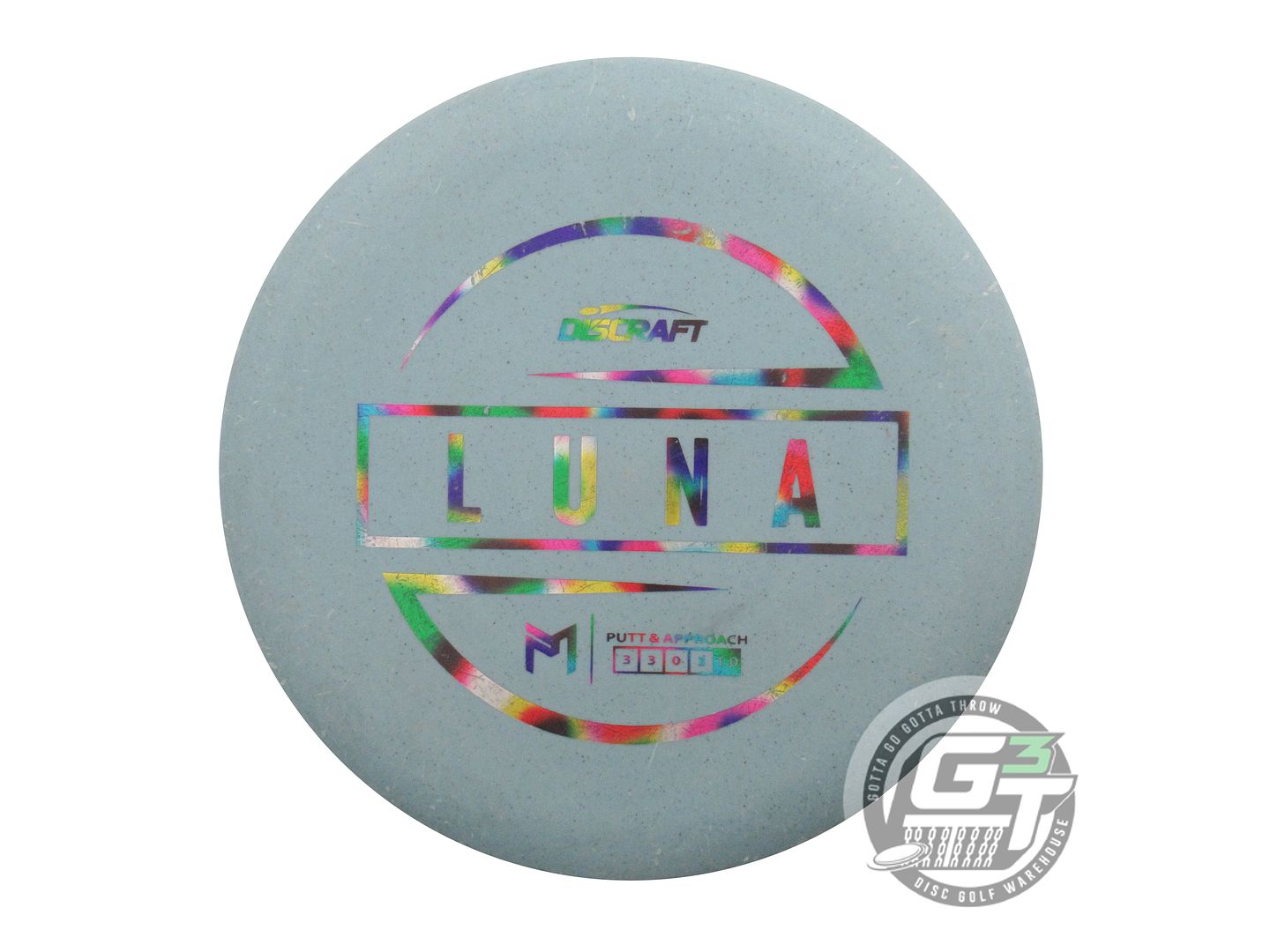 USED Discraft [McBETH] Jawbreaker Luna 170g Blue Jellybean Foil Putter Golf Disc