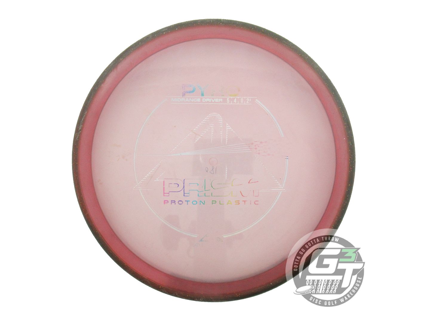 USED Axiom Discs Prism Proton Pyro 180g Pink Green Rim Midrange Golf Disc