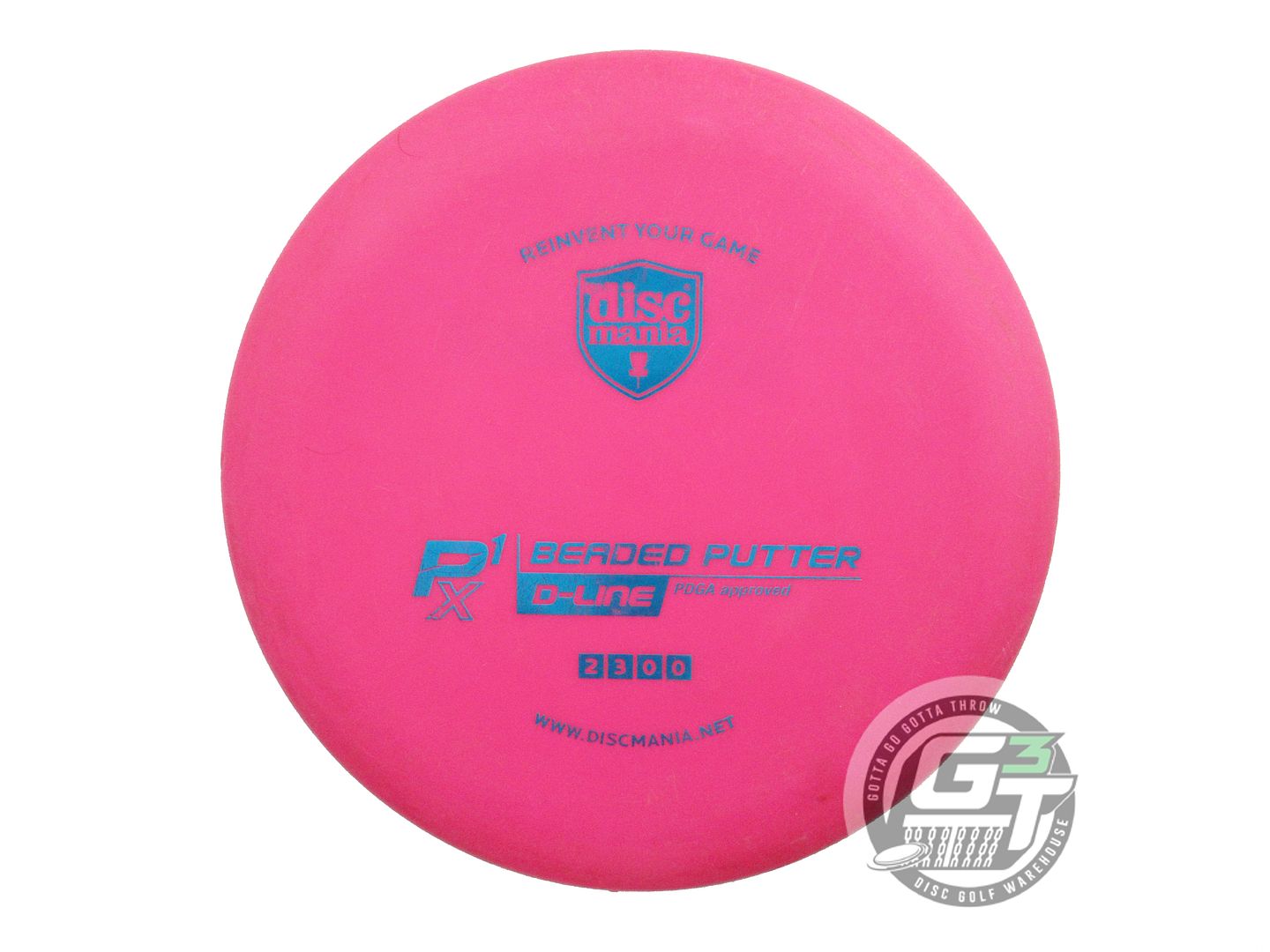 USED DiscMania D-Line P1x 175g Pink Blue Foil Putter Golf Disc