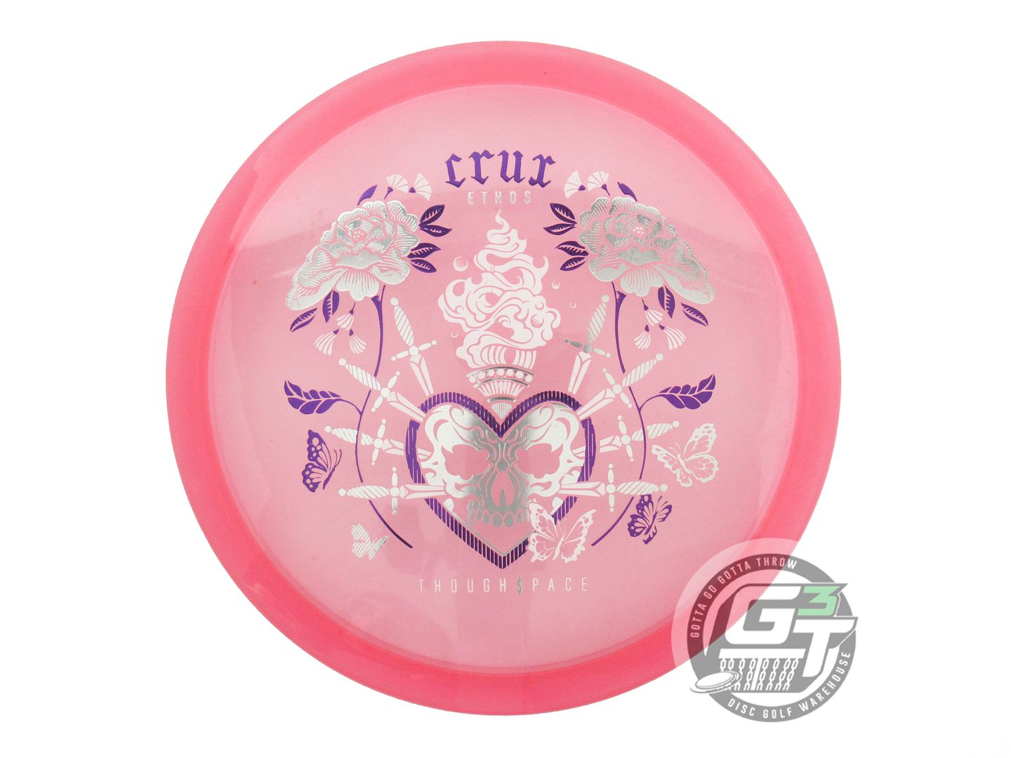 USED Thought Space Ethos Crux 177g Pink Midrange Golf Disc