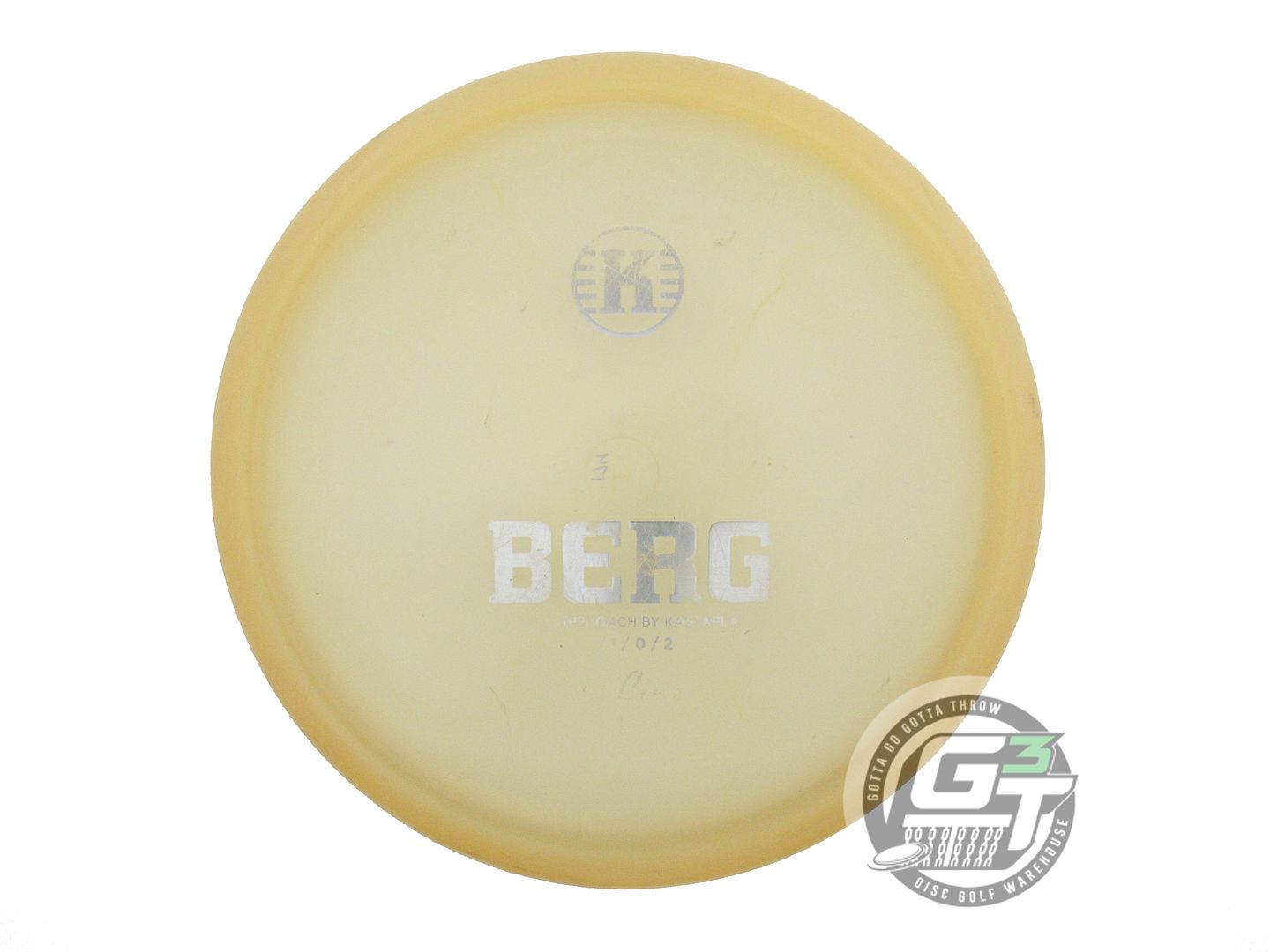 USED Kastaplast K1 Berg 174g Peach Silver Foil Putter Golf Disc