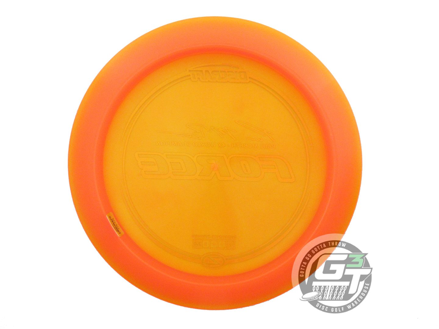 NOS Discraft [McBETH] Z Force 174g Orange Silver Holo Foil Distance Driver Disc