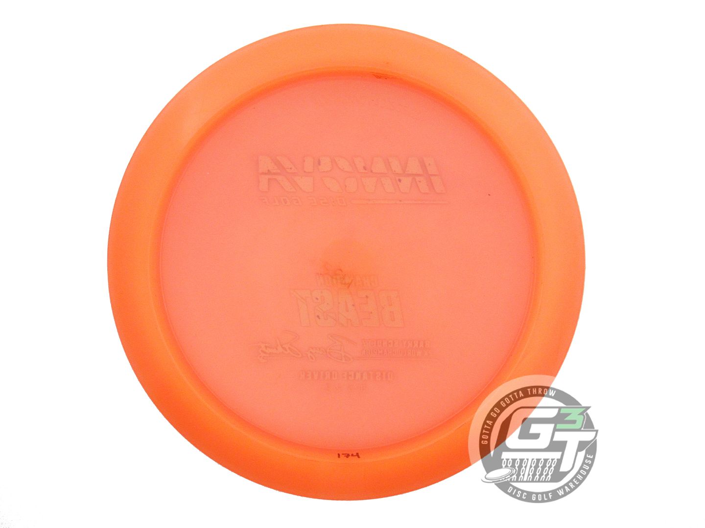 USED Innova Champion Beast 174g Orange Lilac Foil Distance Driver Golf Disc