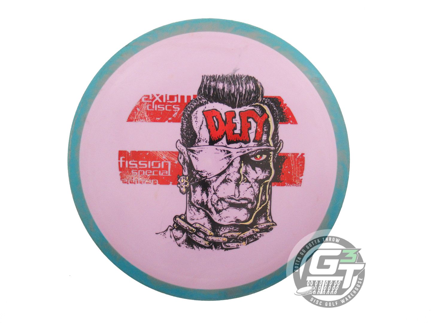 USED Axiom Discs [SE] Fission Defy 158g Pink Teal Rim Distance Driver Golf Disc