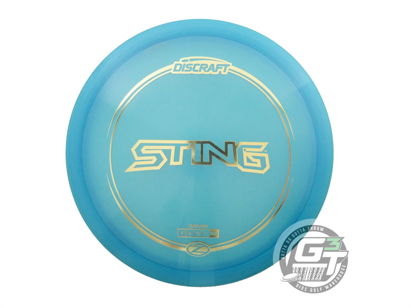 NOS Discraft Z Sting 175g Teal Gold Foil Fairway Driver Golf Disc