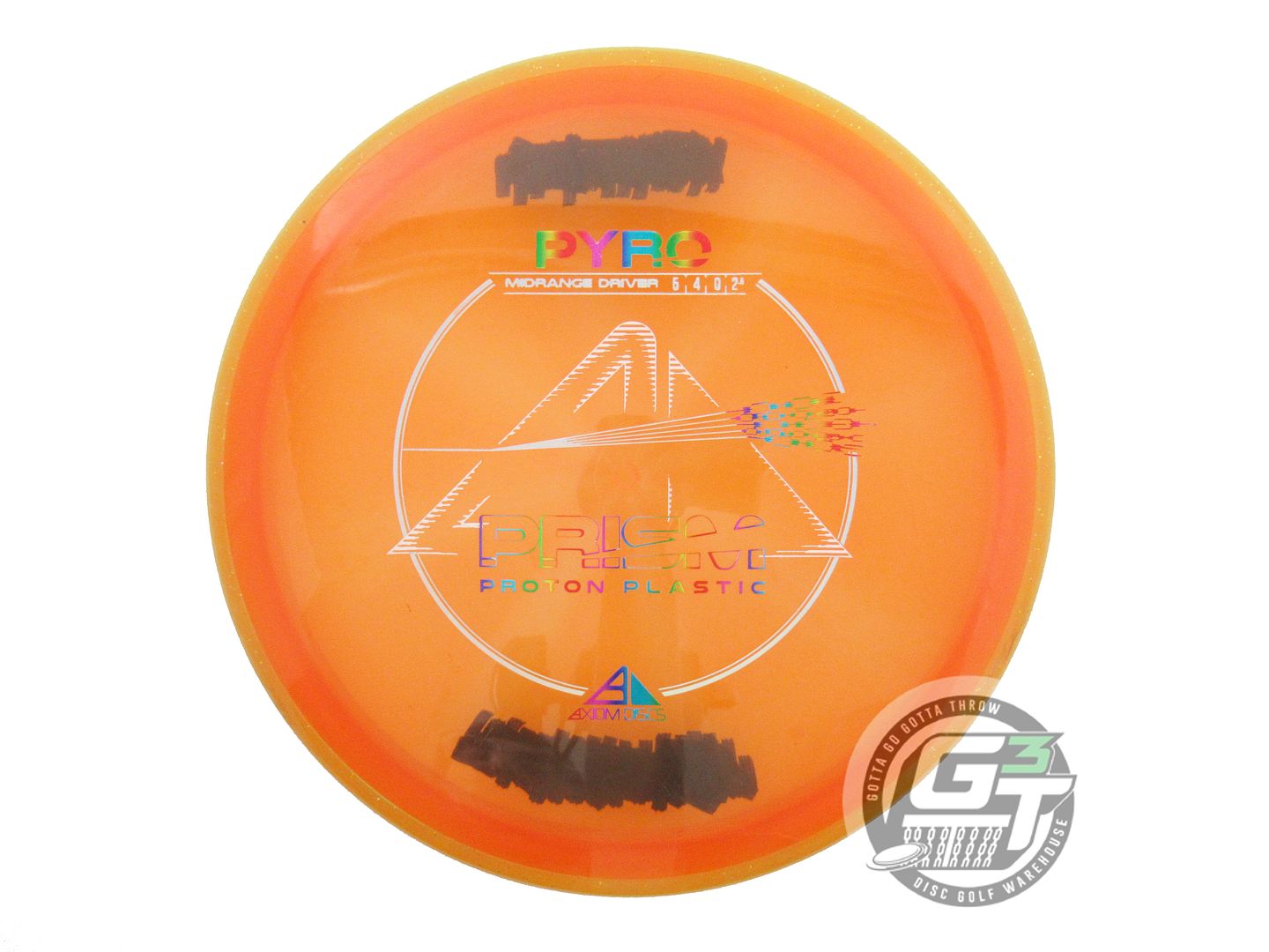 USED Axiom Discs Prism Proton Pyro 177g Orange Yellow Rim Midrange Golf Disc