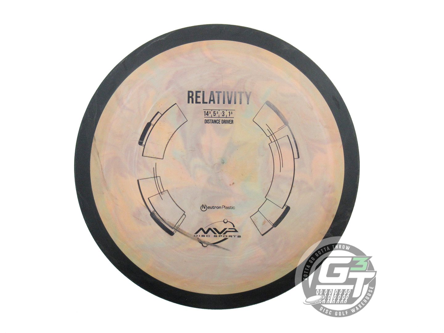 USED MVP Disc Sports Neutron Relativity 174g Peach HOME DYED Driver Disc