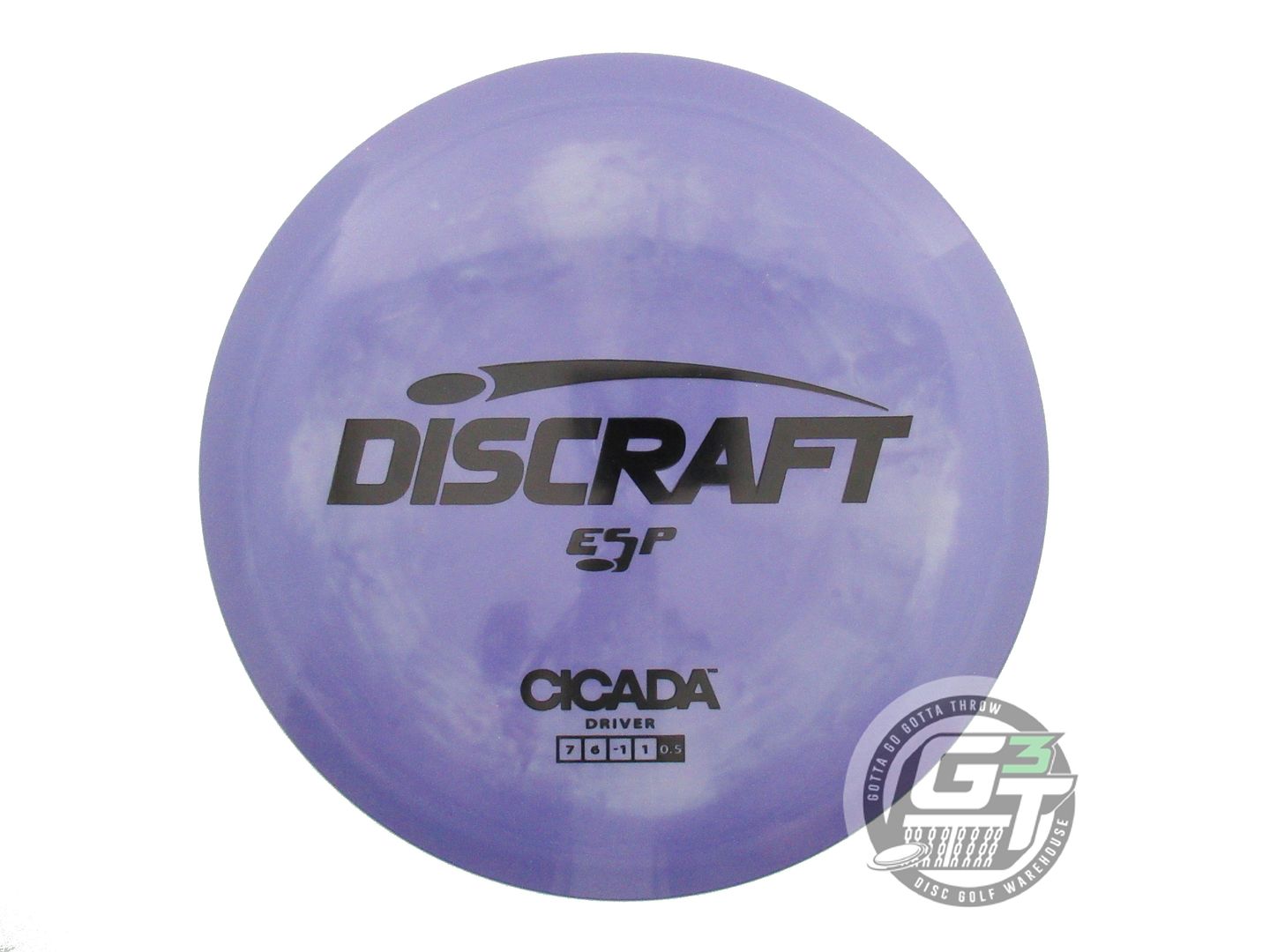 USED Discraft ESP Cicada 175g Purple-Gray Black Stamp Fairway Driver Golf Disc