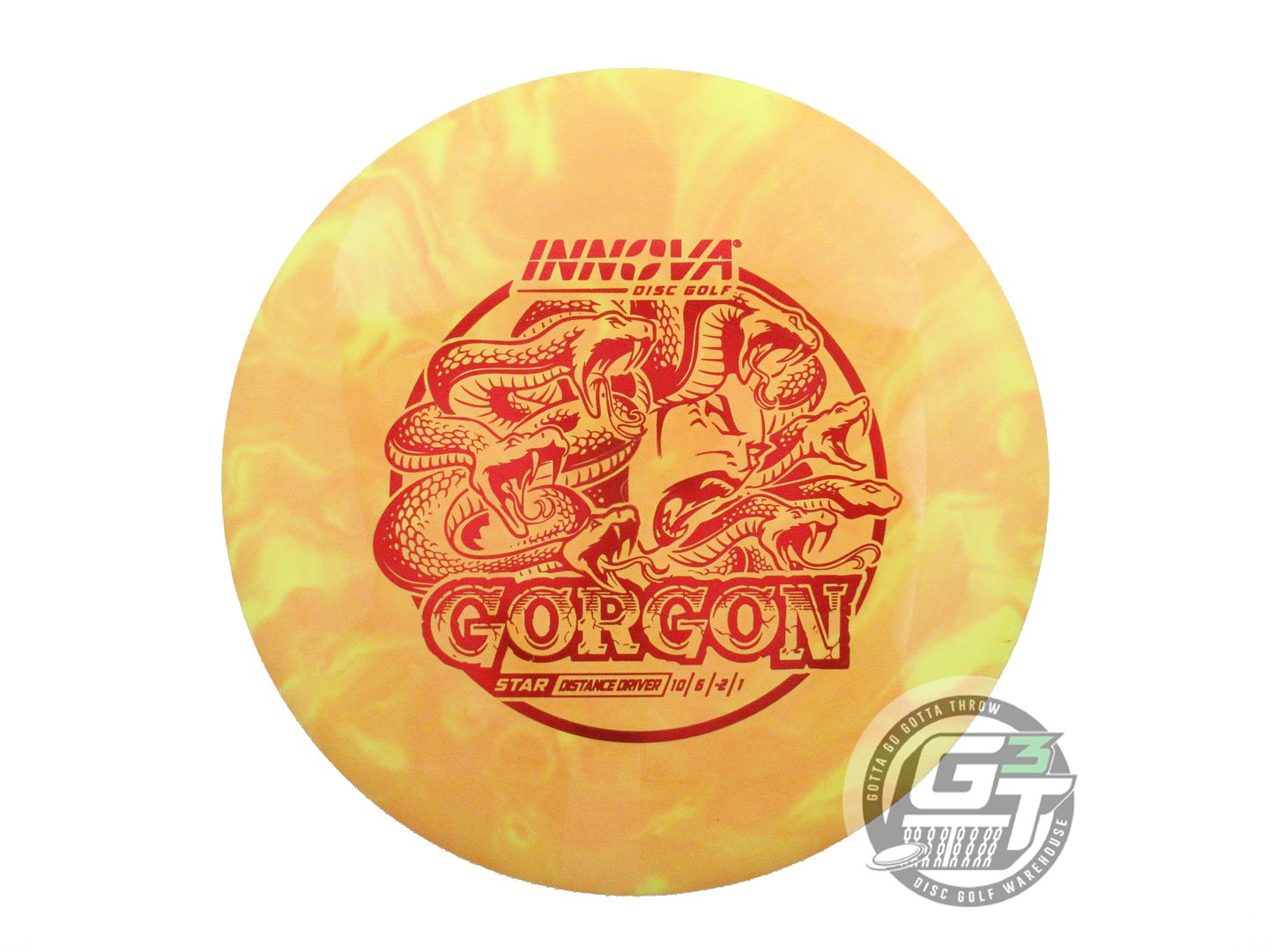 USED Innova Star Gorgon 174g Yellow HOME DYED Distance Driver Golf Disc