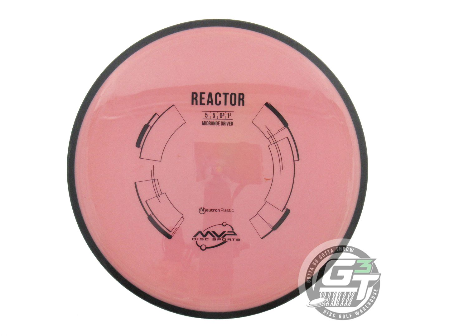 USED MVP Disc Sports Neutron Reactor 176g Pink Midrange Golf Disc