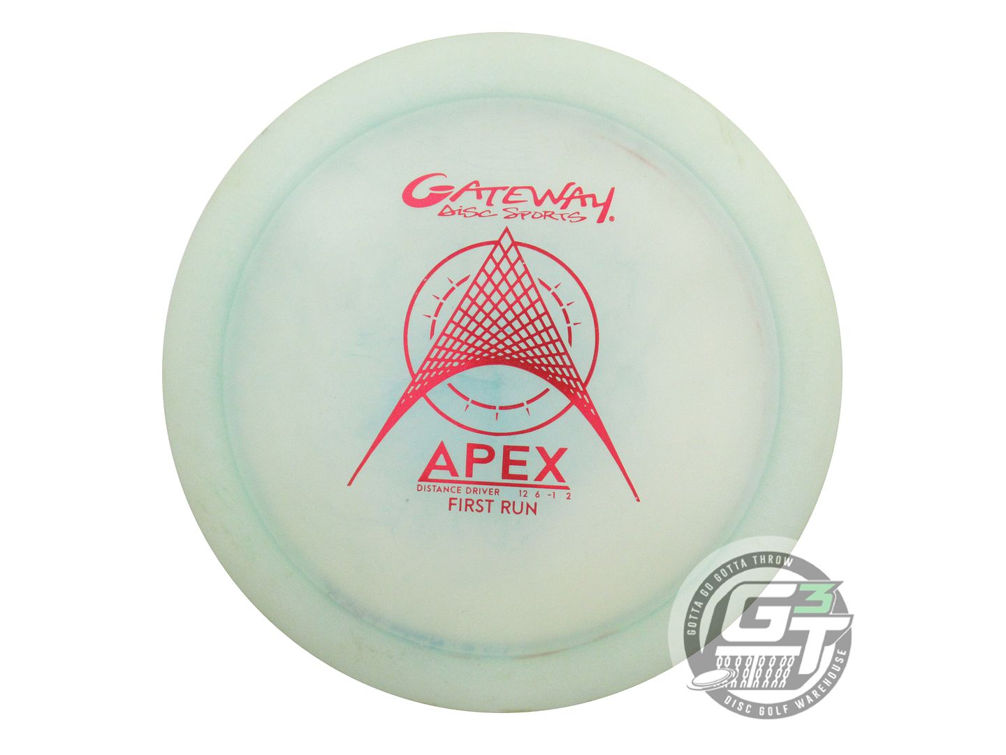 USED Gateway FIRST RUN Diamond Apex 175g Mint Red Foil Distance Driver Golf Disc