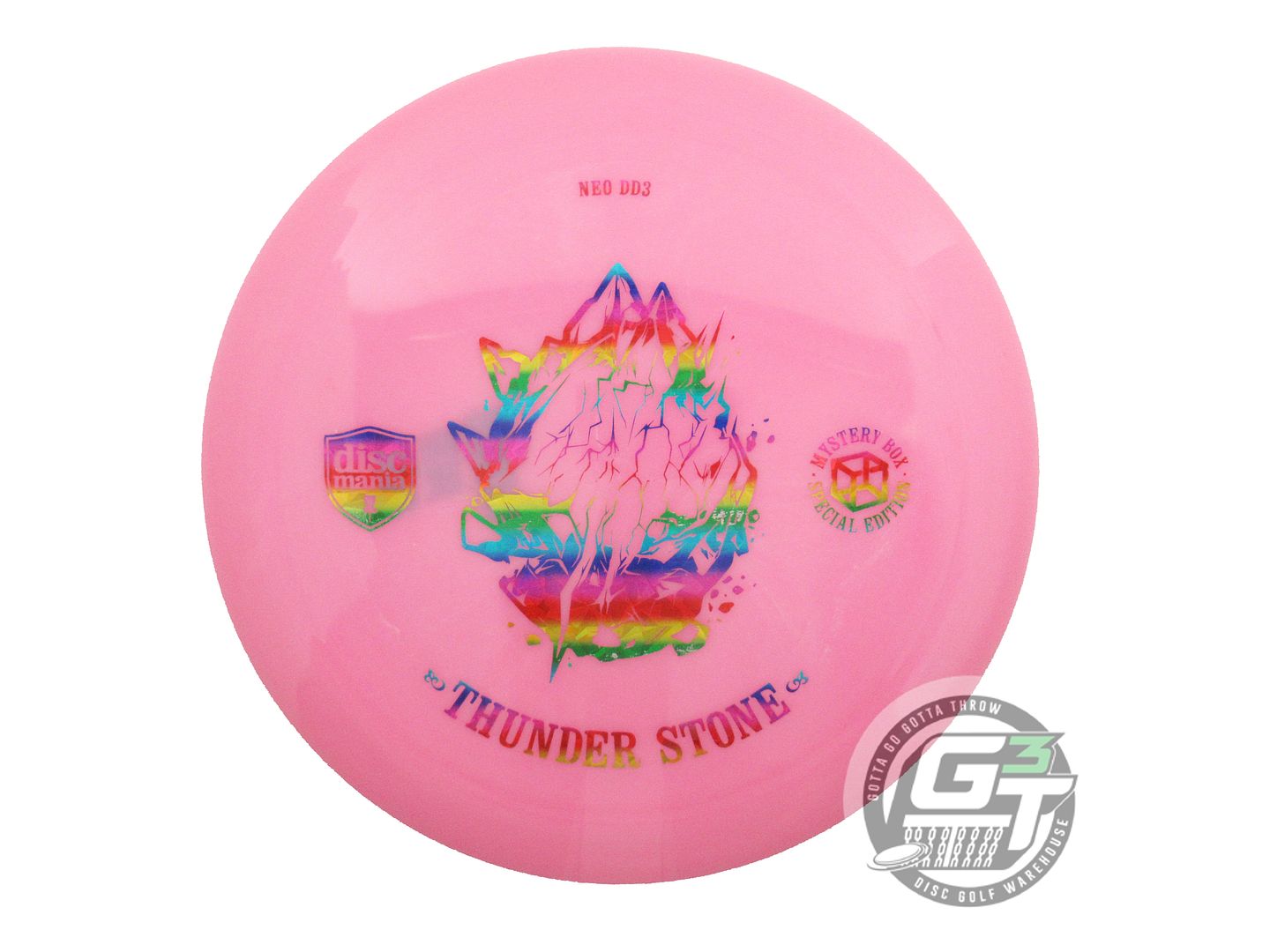 USED DiscMania THUNDER STONE Neo DD3 173g Pink Rainbow Shatter Driver Golf Disc