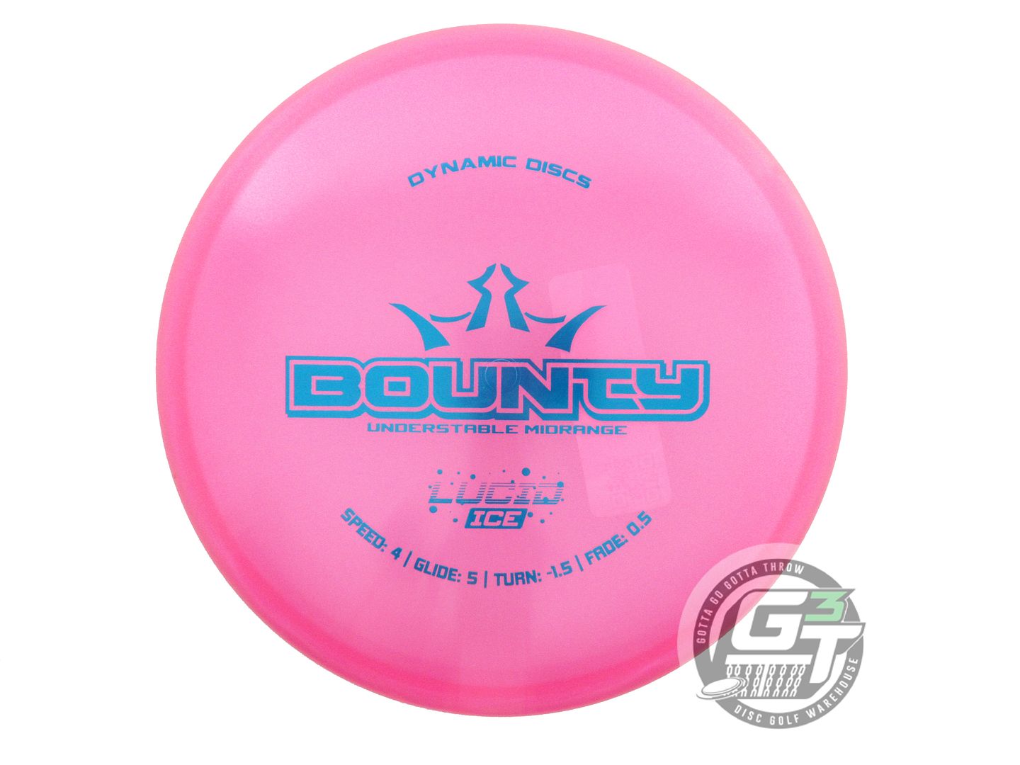 Dynamic Discs Glimmer Lucid Ice Bounty Midrange Golf Disc (Individually Listed)