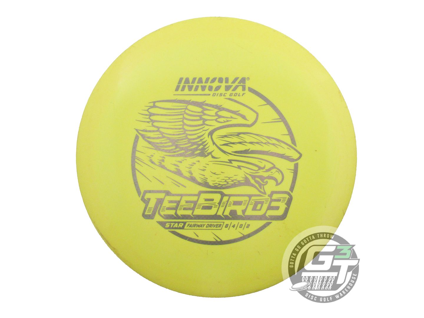 USED Innova Star Teebird3 172g Yellow Gray Weave Foil Fairway Driver Golf Disc