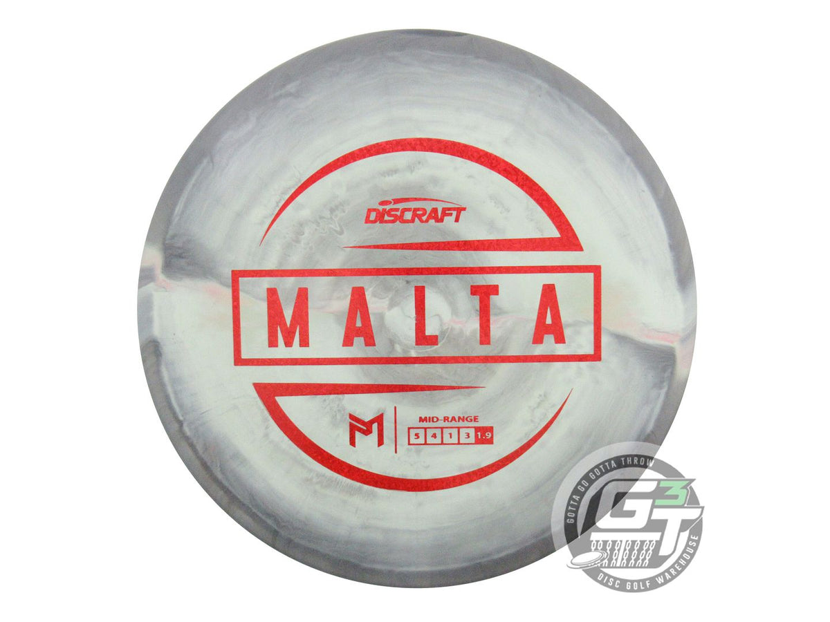 USED Discraft [McBETH] ESP Malta 173g Gray-Lime Red Shatter Midrange Golf Disc